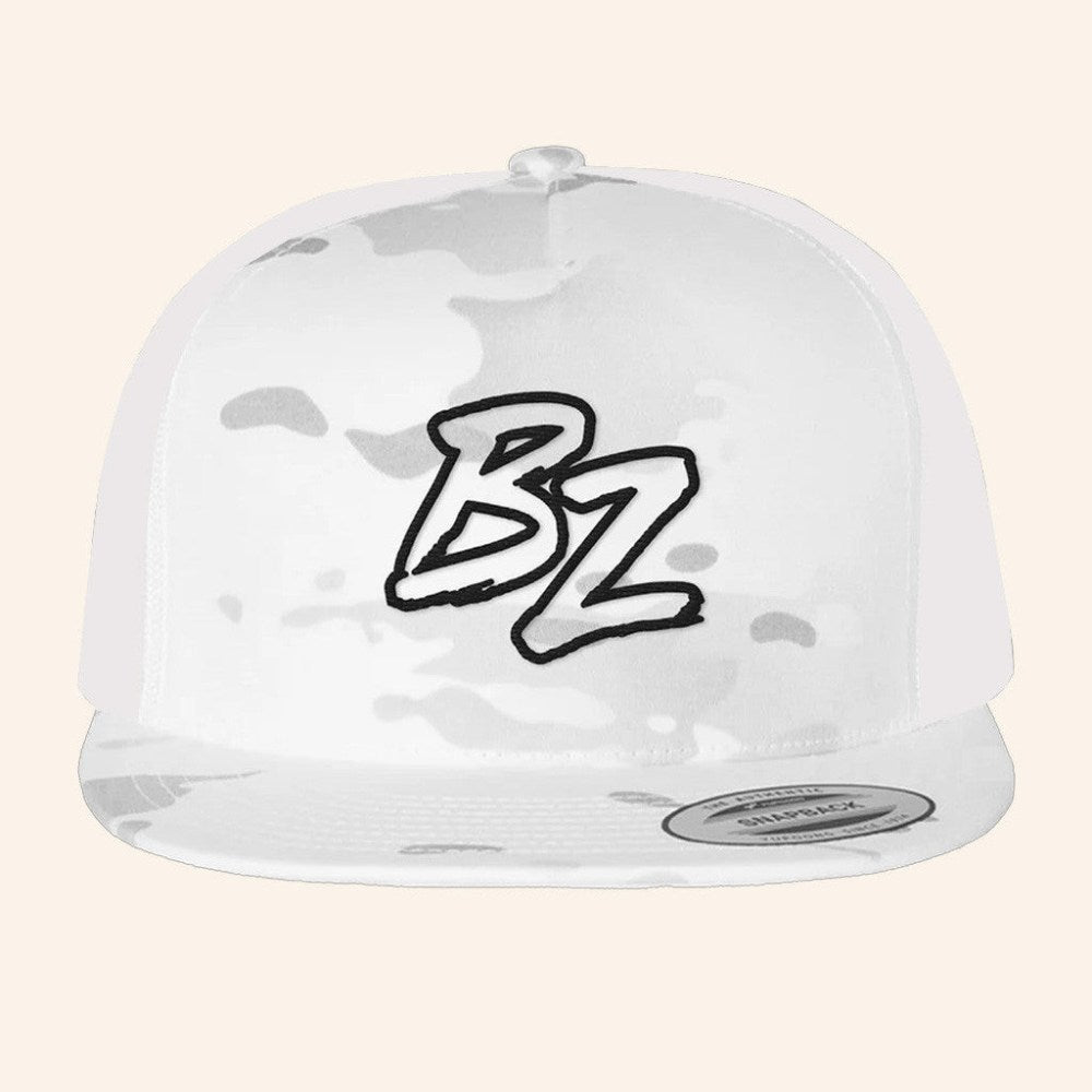 Bailey Zimmerman Merch Tour 2025 BZ White Camo Hat Snapback Best Gifts For Husband - Rose Regae