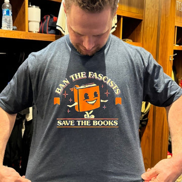 Ban The Fascists Save The Books T Shirt - Roseregae