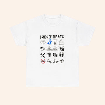 Bands Of The 90 Icon T Shirt - Roseregae