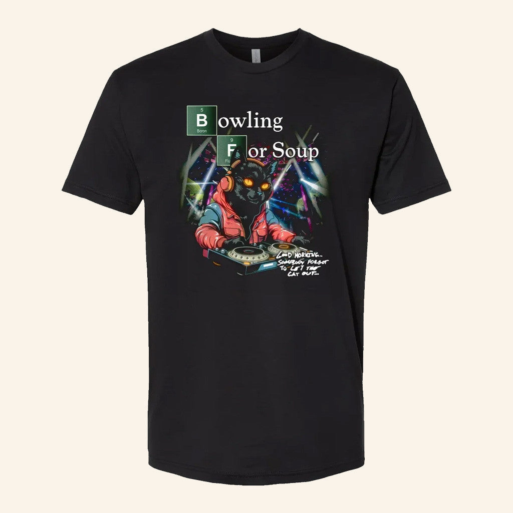 Bandwear Merch Bowling For Soup Cat Dj T-Shirt Gifts For Friends - Roseregae