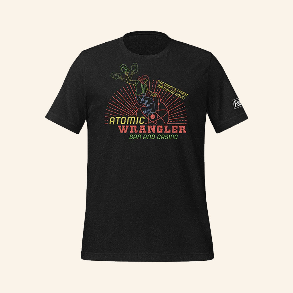Bethesda Gear Merch Fallout New Vegas Atomic Wrangler Casino T-Shirt Gift Ideas For Wife - Roseregae