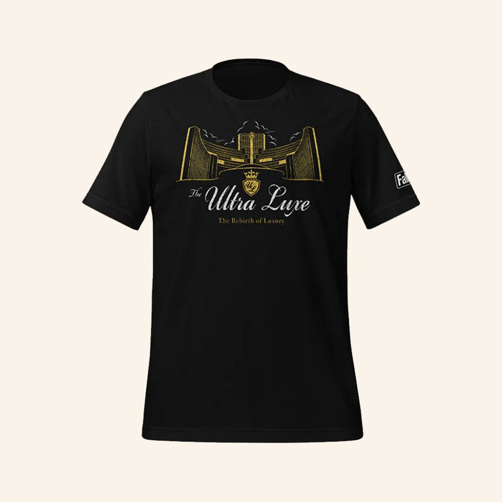 Bethesda Gear Merch Fallout New Vegas Ultra Luxe Casino T-Shirt Gifts For Her - Roseregae
