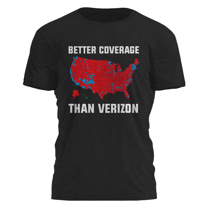 Better Coverage Than Verizon Shirt Make America Great Again Trump 2025 Merch - Roseregae