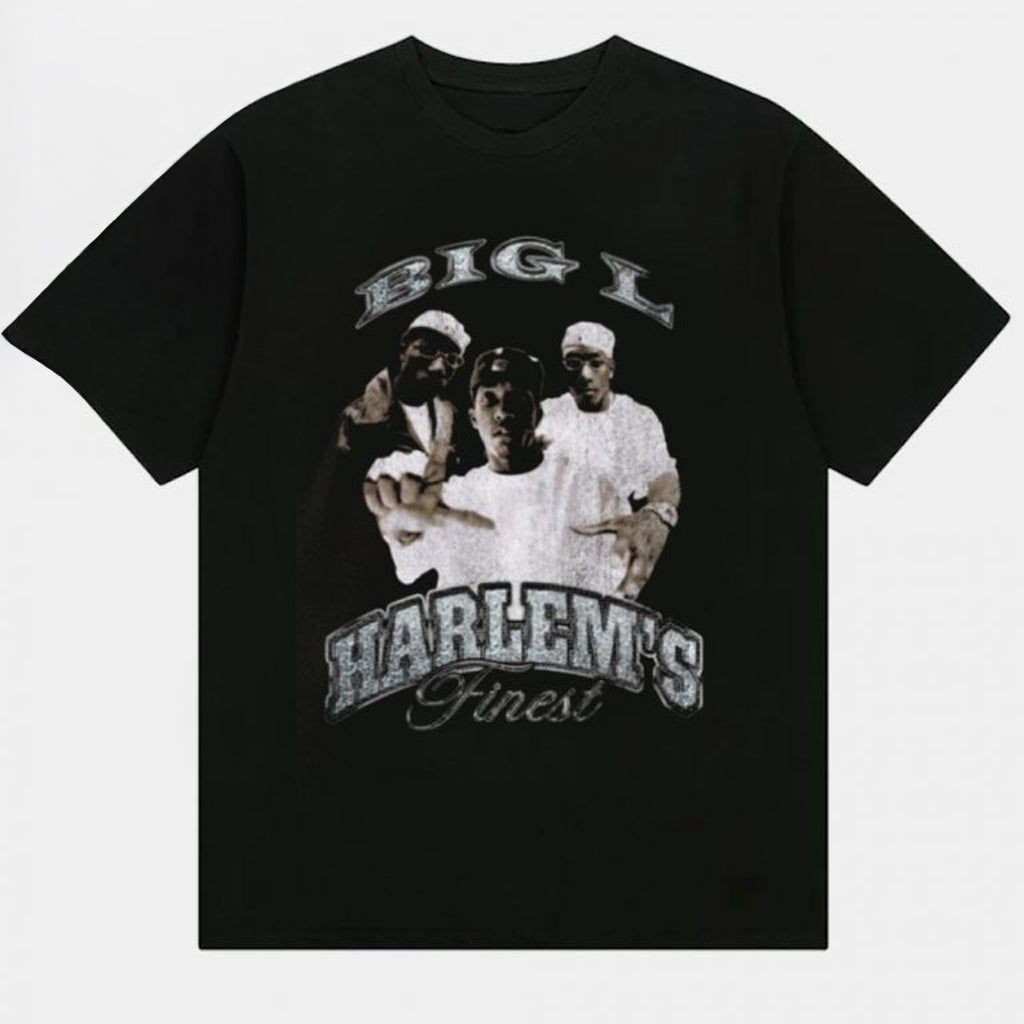 Big L Merch Big L Harlem's Finest T-Shirt Gifts For Hip Hop Lovers - Roseregae