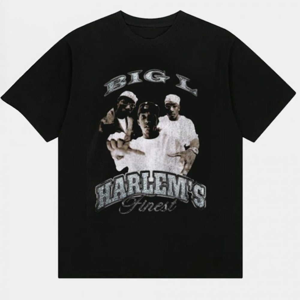 Big L Merch Big L Harlem's Finest T-Shirt Gifts For Hip Hop Lovers - Roseregae
