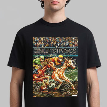 Billy Strings Louisville Kentucky 2025 Night 2 Poster At KFC Yum Center On December 6 2025 Horse Racing Art By Miles Tsang T-Shirt - Roseregae