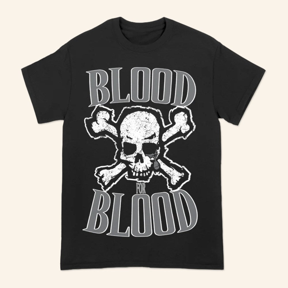 Blood For Blood Merch Blood For Blood Skull Stack Logo T-Shirt Gifts For Fans - Roseregae