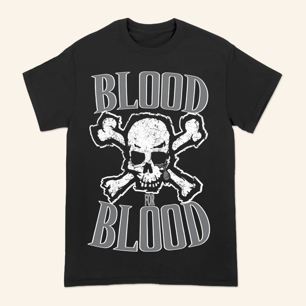 Blood For Blood Merch Blood For Blood Skull Stack Logo T-Shirt Gifts For Fans - Roseregae