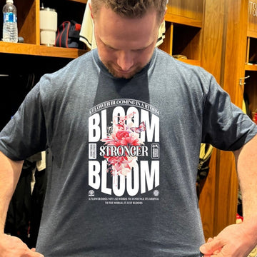 Bloom Stronger A Flower Does Not Use Words To Announce Its Arrival T Shirt - Roseregae