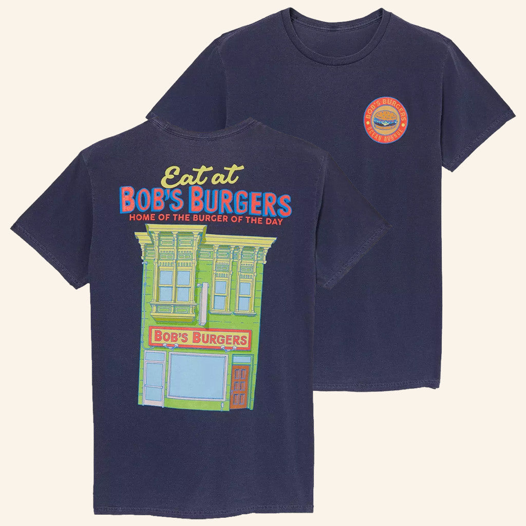 Bob's Burgers Merch Bob's Burgers Logo Patch T-Shirt Gifts For Brothers - Roseregae