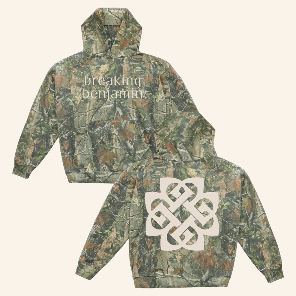 Breaking Benjamin Merch Logo Camo Hoodie Breaking Benjamin Hoodie Gifts For Music Fans - Roseregae