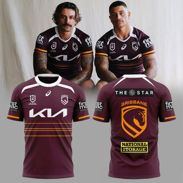 Brisbane Broncos Entering The New Era New Threads Home 2026 T-Shirt Brisbane Broncos Merch - Roseregae