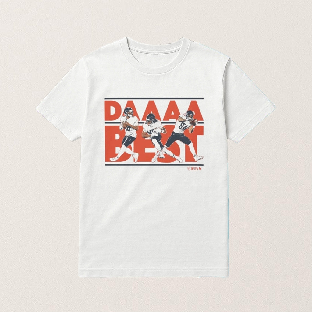 Caleb Williams Rome Odunze Colston Loveland Daaaa Best T-Shirt Chicago Football Merch Fan Gifts - Roseregae