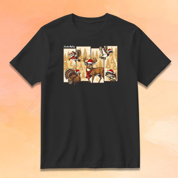 Cardin McCoy Merch Christmas Hunting Grid T-Shirt Xmas Gifts For Brothers - Roseregae