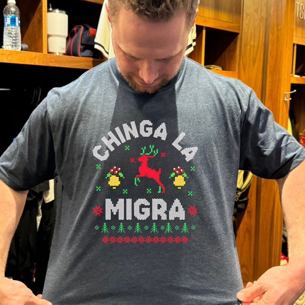 Chinga La Migra Christmas T Shirt - Roseregae