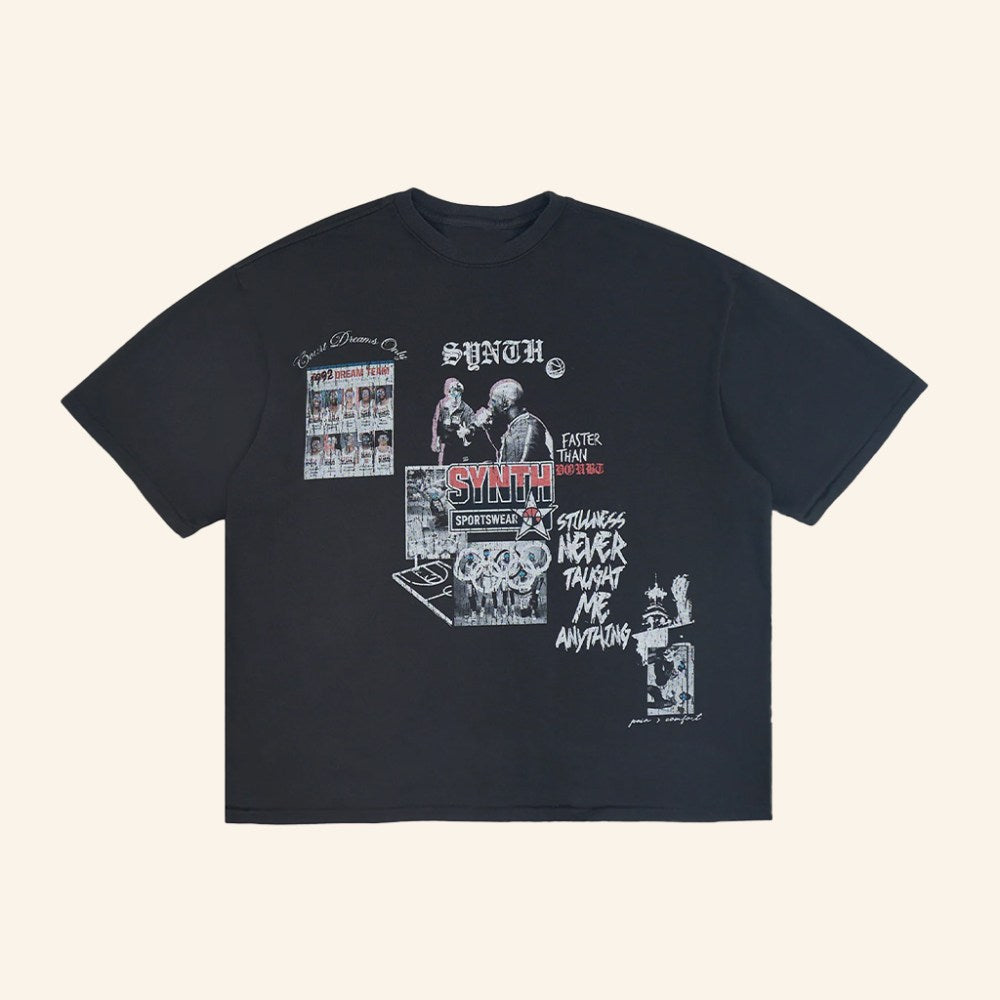 Complex Merch Synth Olympic Black T-Shirt Birthday Present For Husband - Roseregae