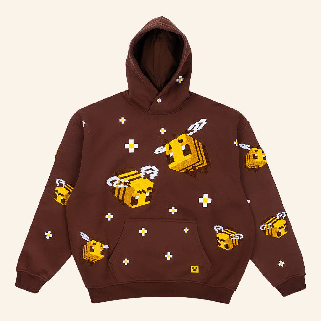 Cool Shirtz Merch Very Cool X Minecraft Hoodie Bee Hoodie Birthday Gift For Son - Roseregae