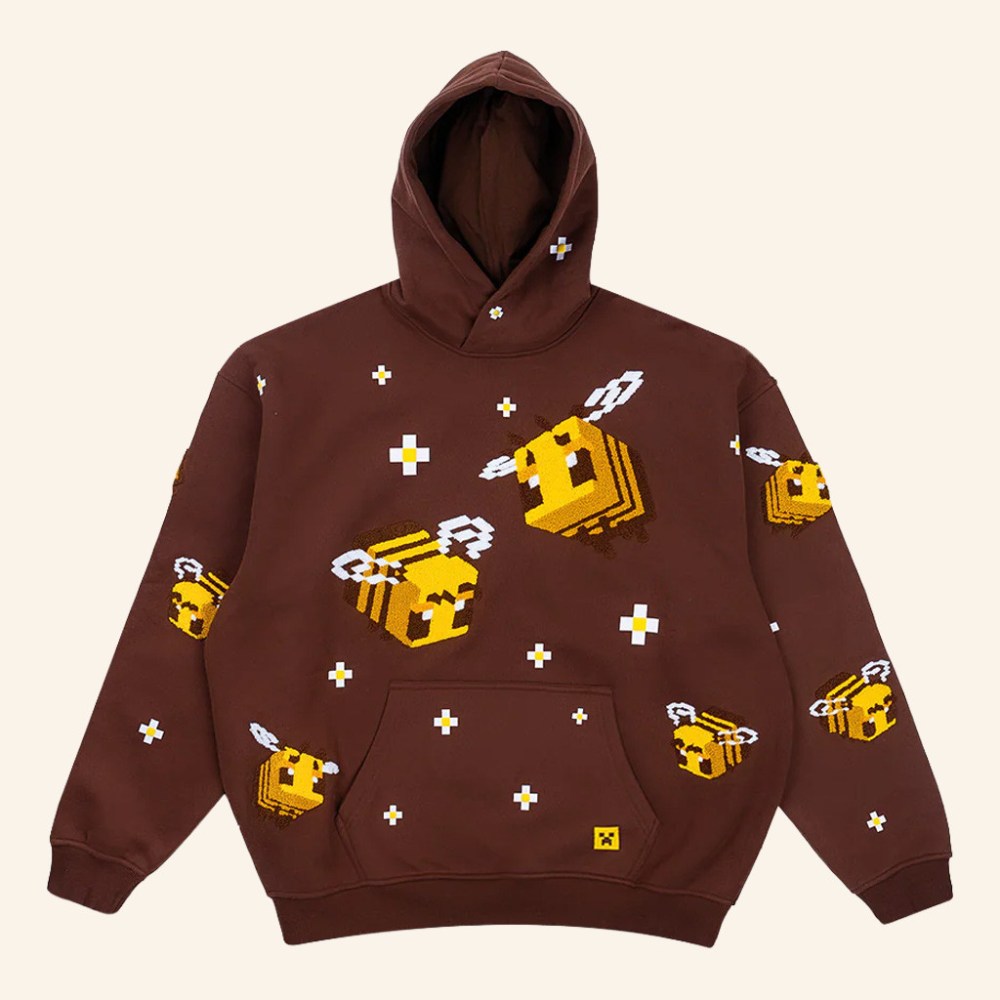 Cool Shirtz Merch Very Cool X Minecraft Hoodie Bee Hoodie Birthday Gift For Son - Roseregae