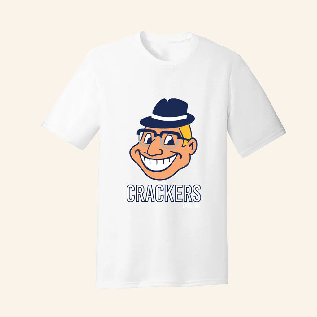 Crackers White T-Shirt Drinkin Bros Merch Gifts Ideas For Boyfriend - Roseregae