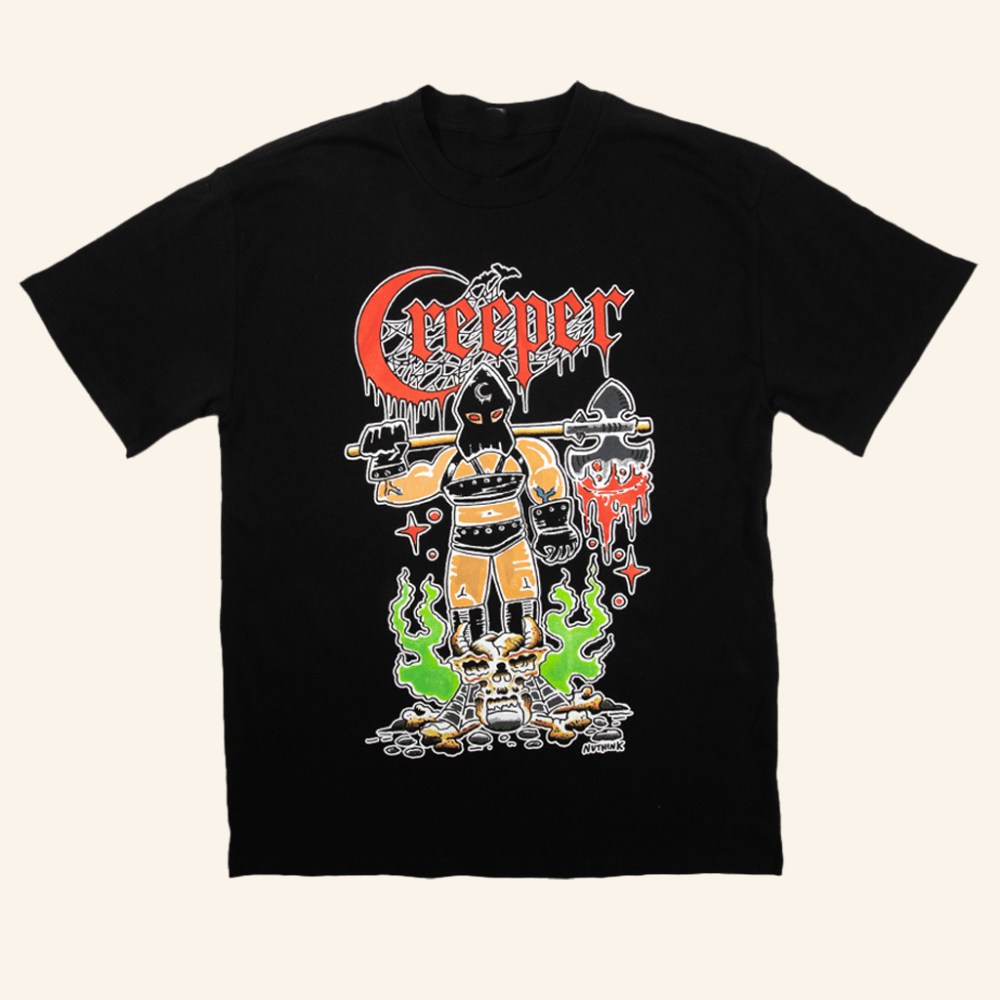 Creeper Cult Merch Mistress Of Death Old School T-Shirt Gift Ideas For Music Lovers - Roseregae