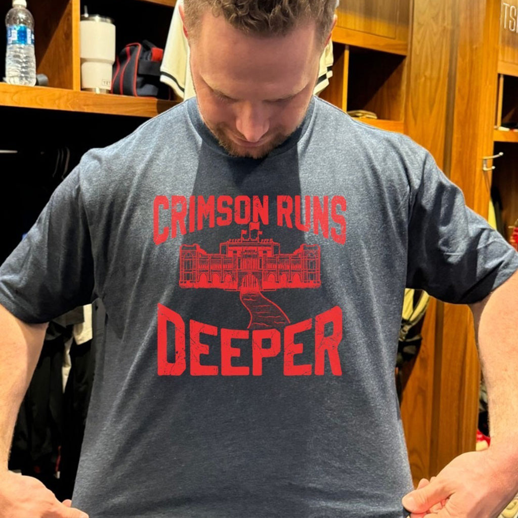 Crimson Runs Deeper Alabama Football T Shirt - Roseregae