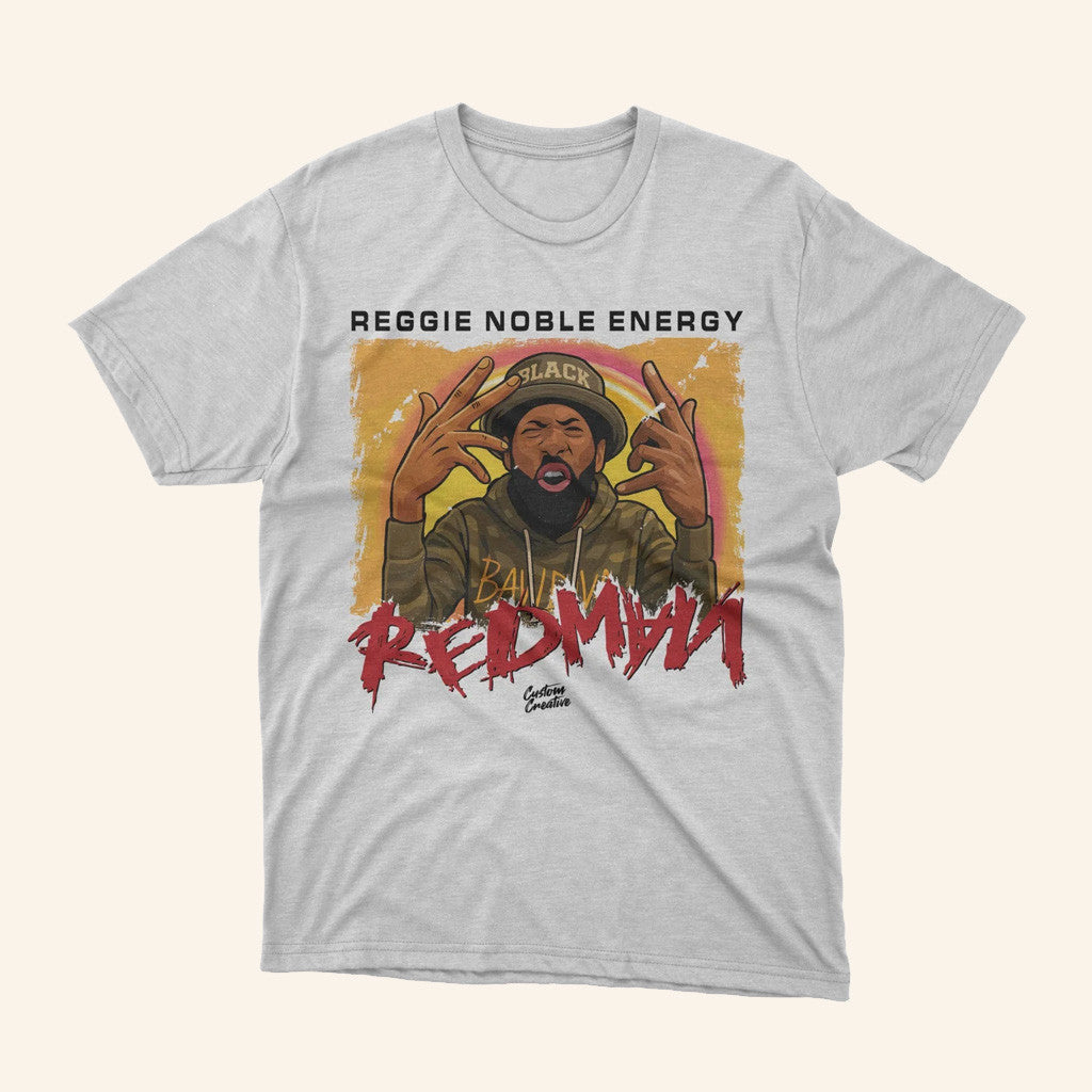 Custom Creative Merch Reggie Noble Energy Redman Tribute T-Shirt Gifts For Dudes - Roseregae
