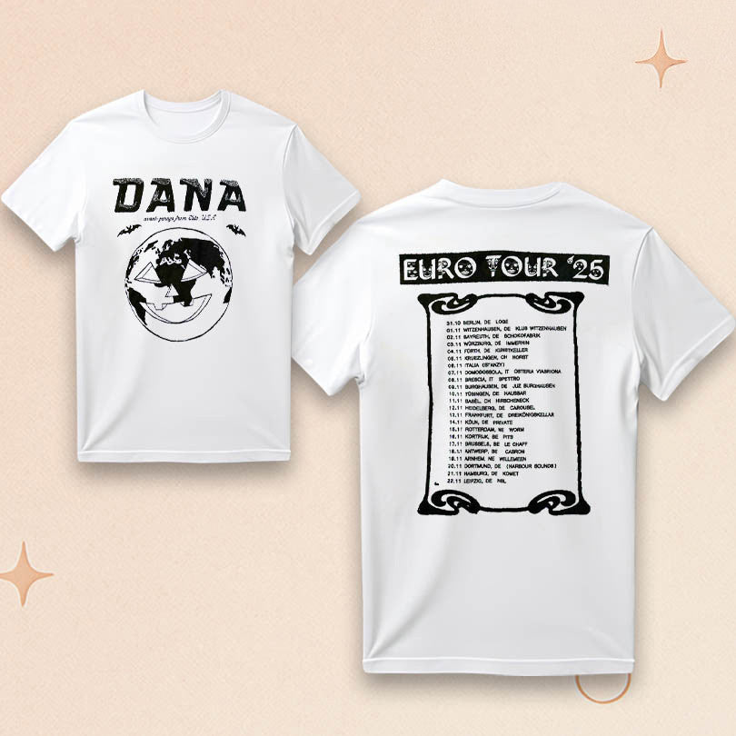 DANA Merch DANA EU Tour 2025 T-Shirt Music Related Gifts For Guys - Roseregae
