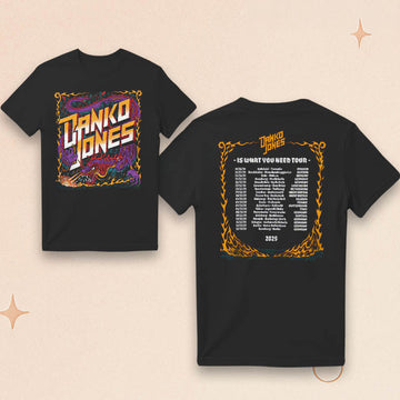 Danko Jones Merch Dragon Tour 2025 T-Shirt Gift Ideas For Rock Music Lovers - Roseregae