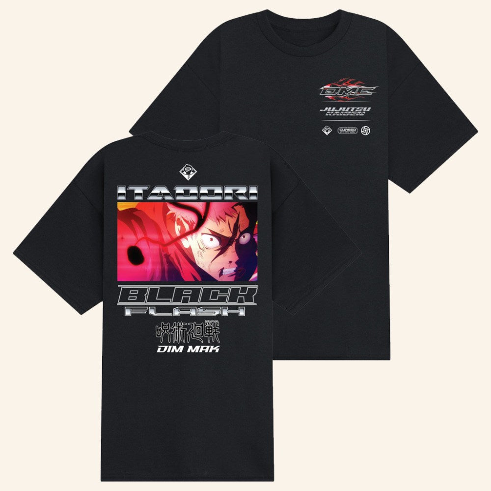 Dim Mak x Jujutsu Kaisen Merch Flash Yuji T-Shirt Unique Gifts For Anime Lovers - Roseregae