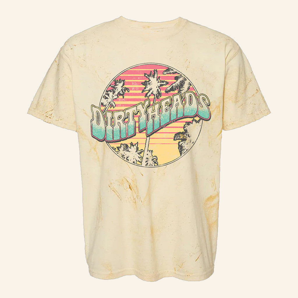 Dirty Heads Merch Retro Palms Yellow T-Shirt Gifts For Best Friends - Roseregae