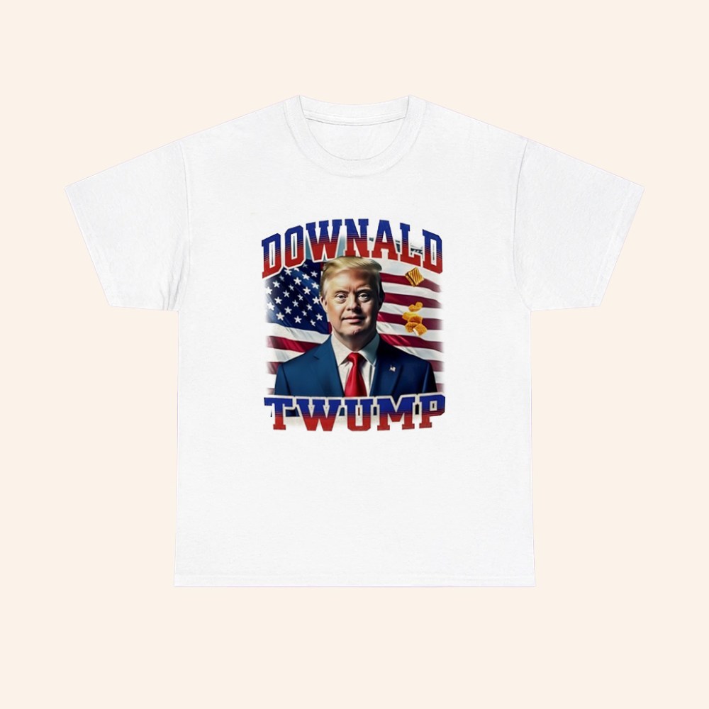 Downald Twump American Flag Meme T Shirt - Roseregae
