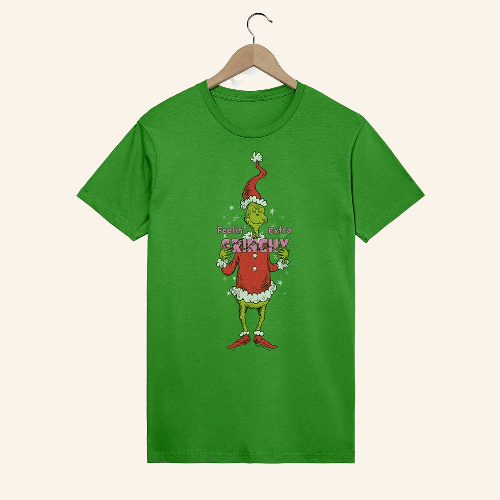 Dr Seuss Official Merch The Grinch T-Shirt Feeling Extra Grinchy Shirt Christmas Gifts For Him - Roseregae