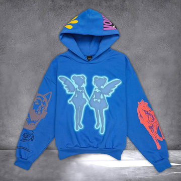 Drake Blue Hoodie FATD For All The Dogs Hoodie Drake Merch 2024 - Roseregae