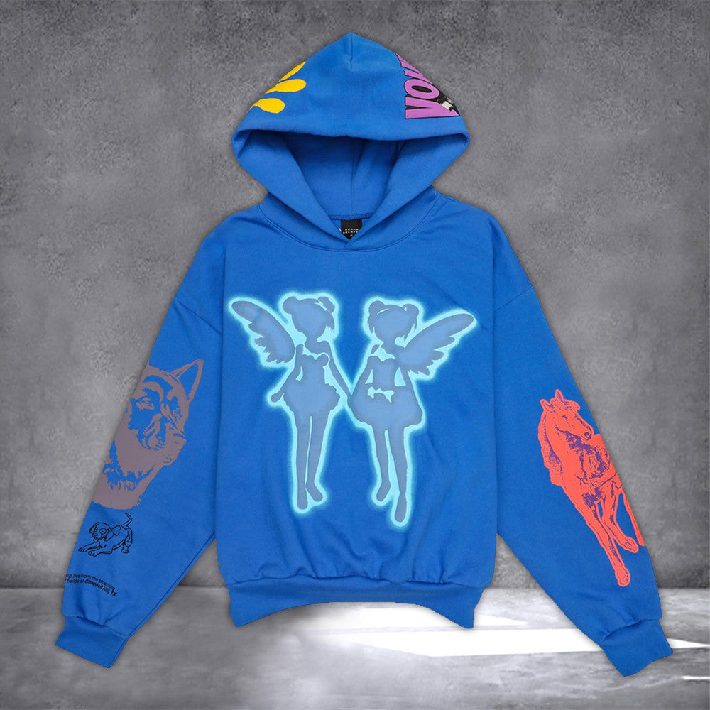 Drake Blue Hoodie FATD For All The Dogs Hoodie Drake Merch 2024 - Roseregae