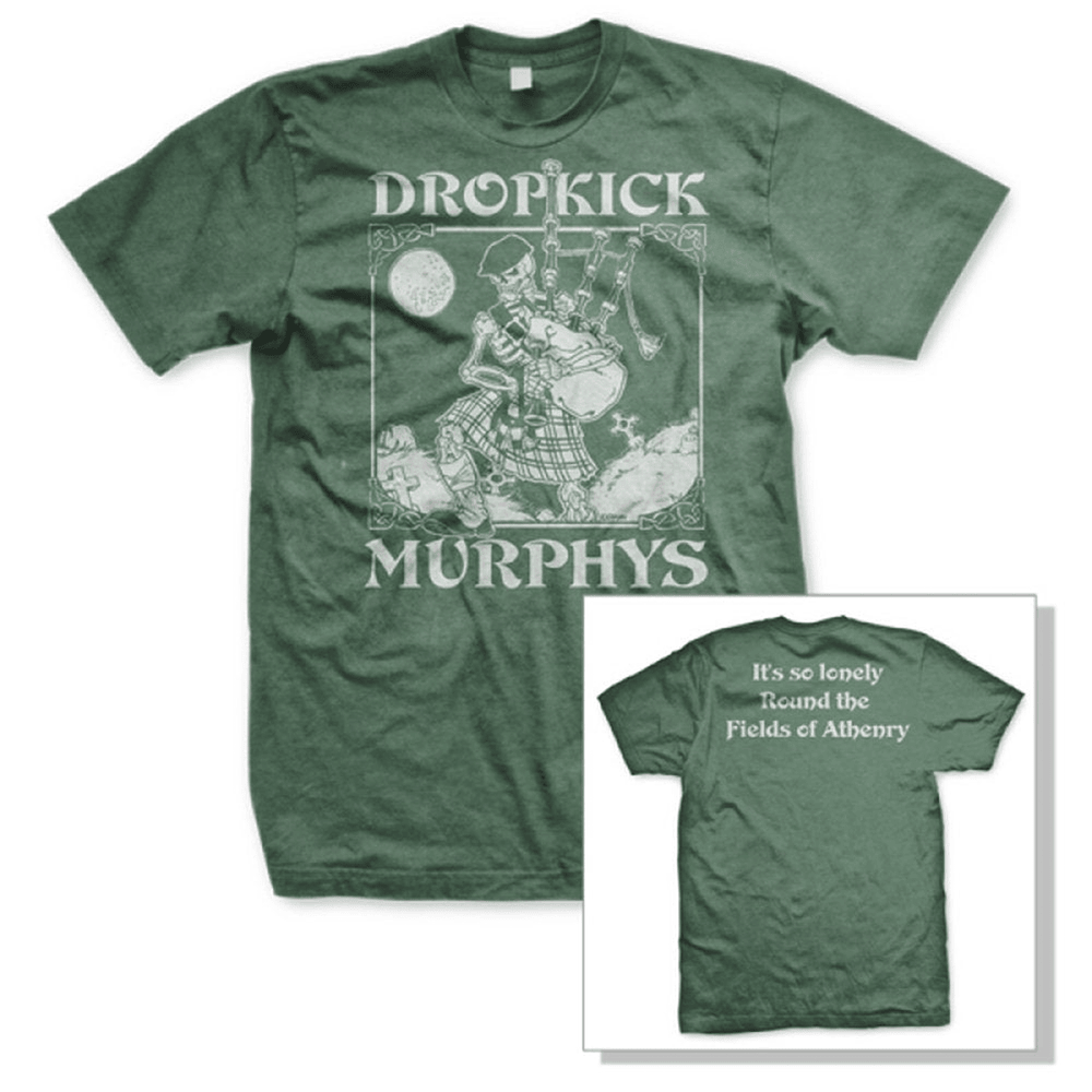 Dropkick Murphys Merch Dropkick Murphys Skeleton Piper T-Shirt Gifts For Rock Band Fans - Roseregae