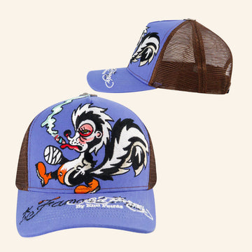 Ed Hardy Merch Famous Skunk Trucker Hat Christmas Present For Husband - Rose Regae