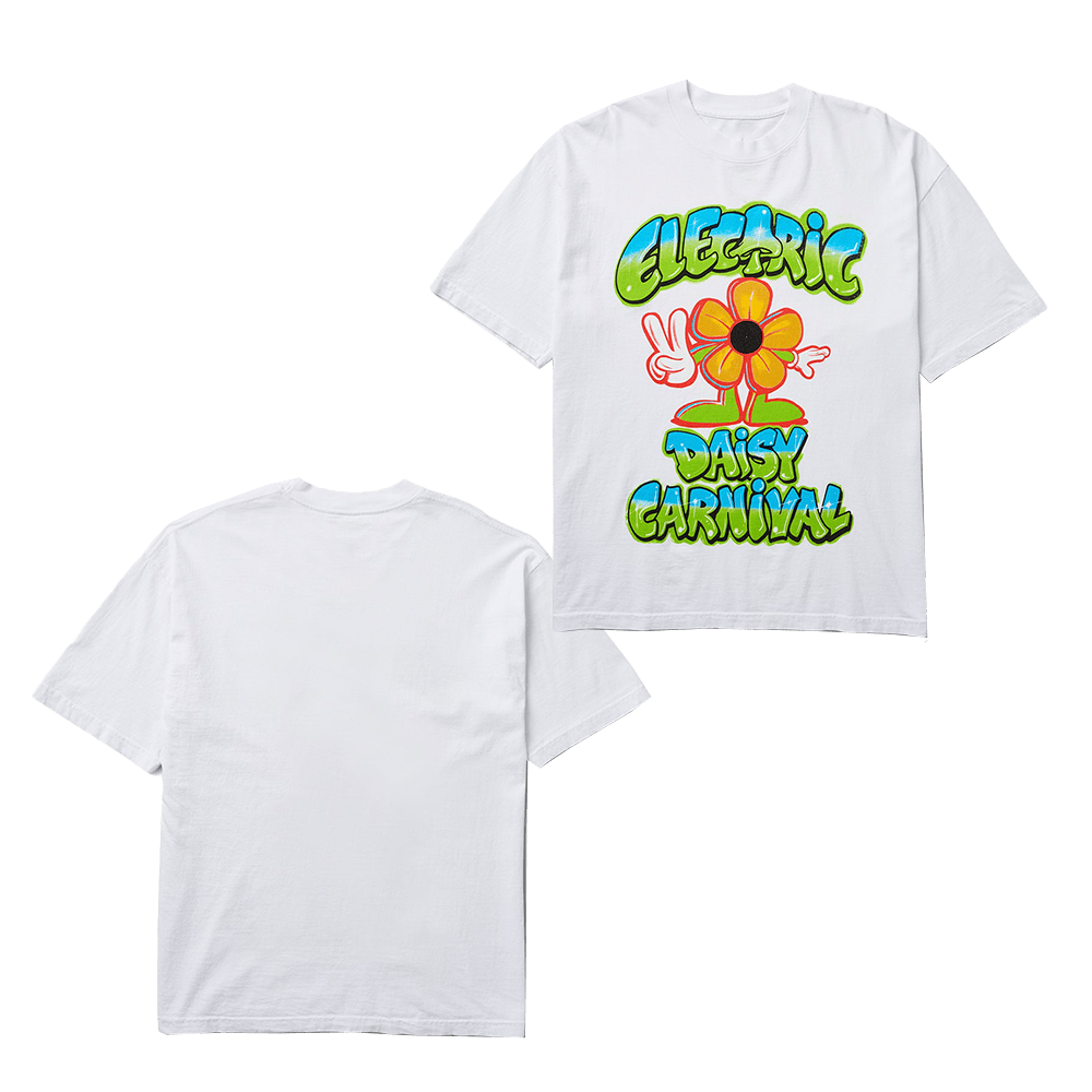 EDC Merch EDC Daisy Peace T-Shirt Gifts For Music Fans Father's Day Gift for Dad - Roseregae