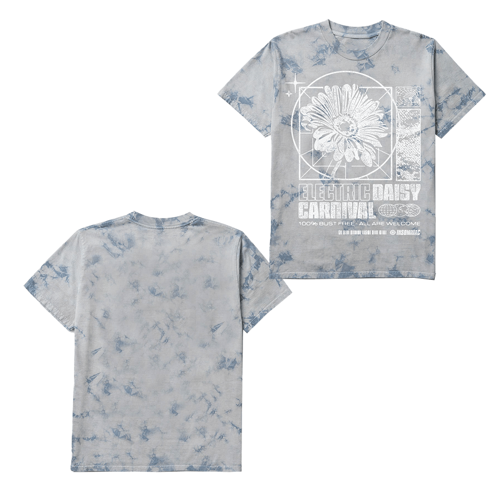 EDC Merch EDC Daisy Spark Tie Dye T-Shirt Music Lovers Gifts For Fans Father's Day Gift for Dad - Roseregae
