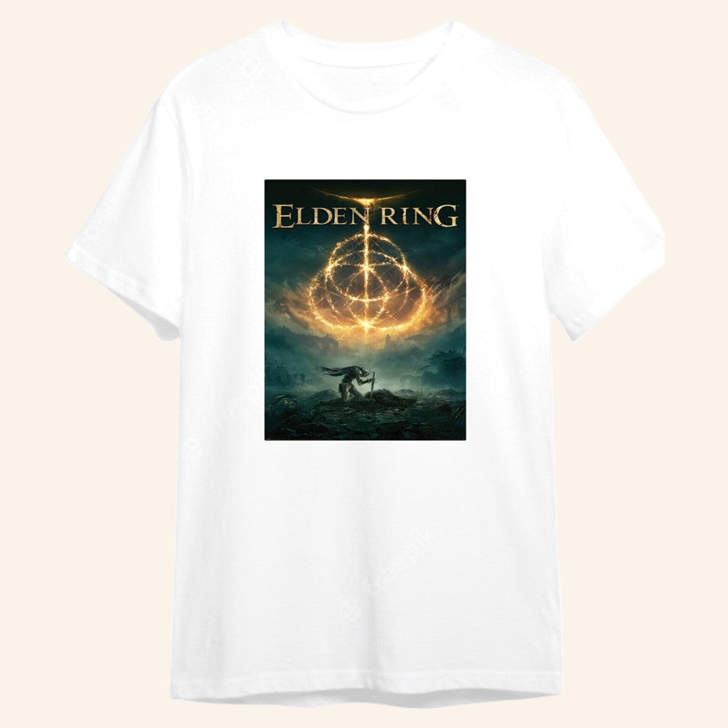 Elden Ring Merch Elden Ring Cover Art T-Shirt Gifts For Video Game Lovers - Roseregae