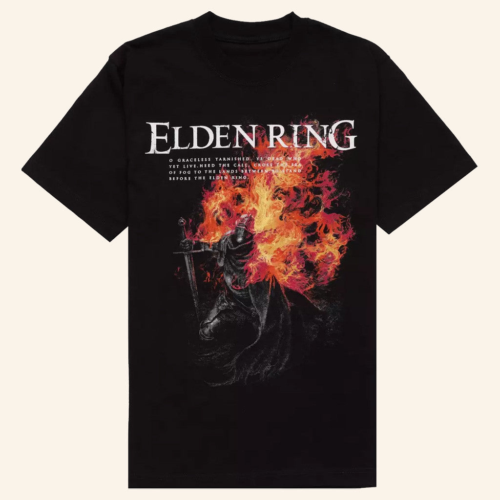 Elden Ring Merch Flame T-Shirt Presents For Video Game Lovers - Roseregae