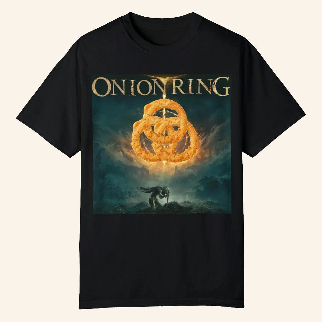 Elden Ring Merch Onion Ring Elden Ring Funny Meme T-Shirt Gifts For Husband - Roseregae