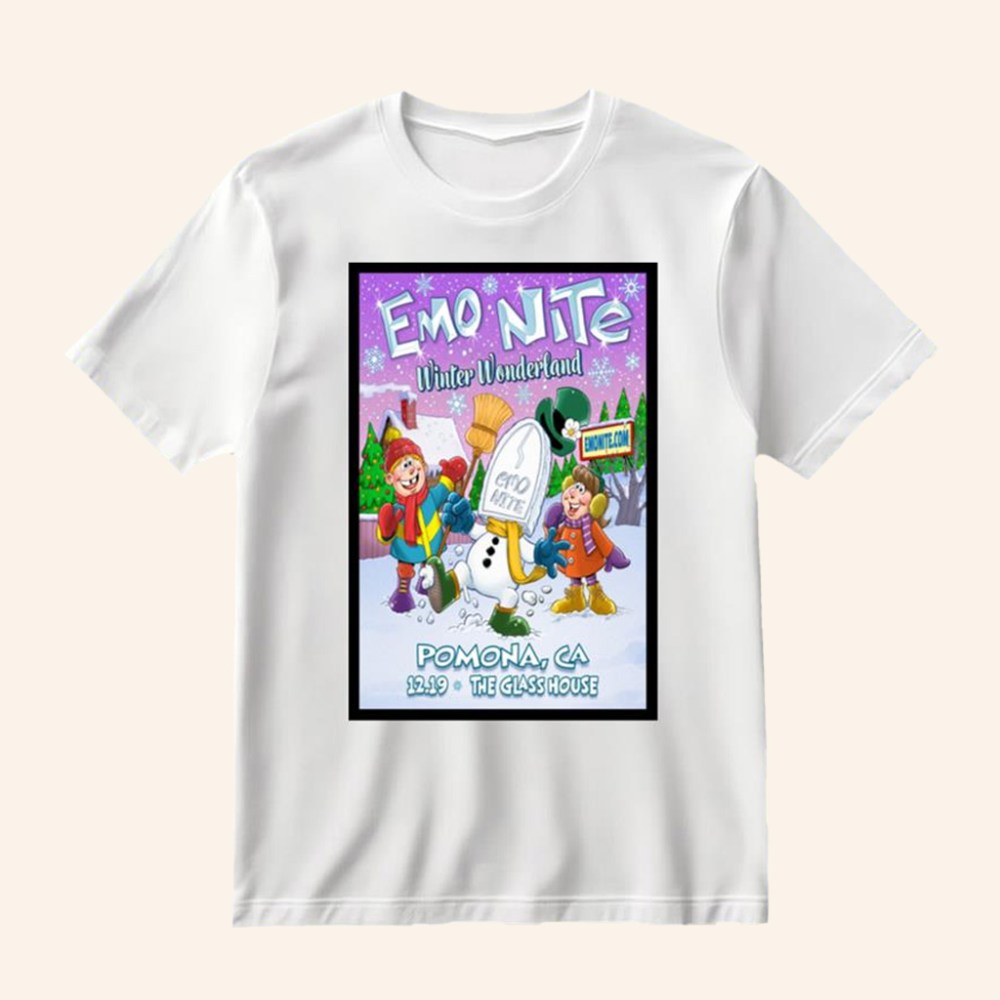 Emo Nite Winter Wonderland Event T-Shirt The Glass House In Pomona CA 2025 Tour Shirt Gifts - Roseregae