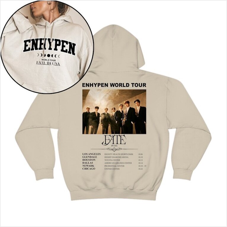 Enhypen Fate World Tour Hoodie En World Tour Fate Gifts For Sister Merch Apparel - Roseregae