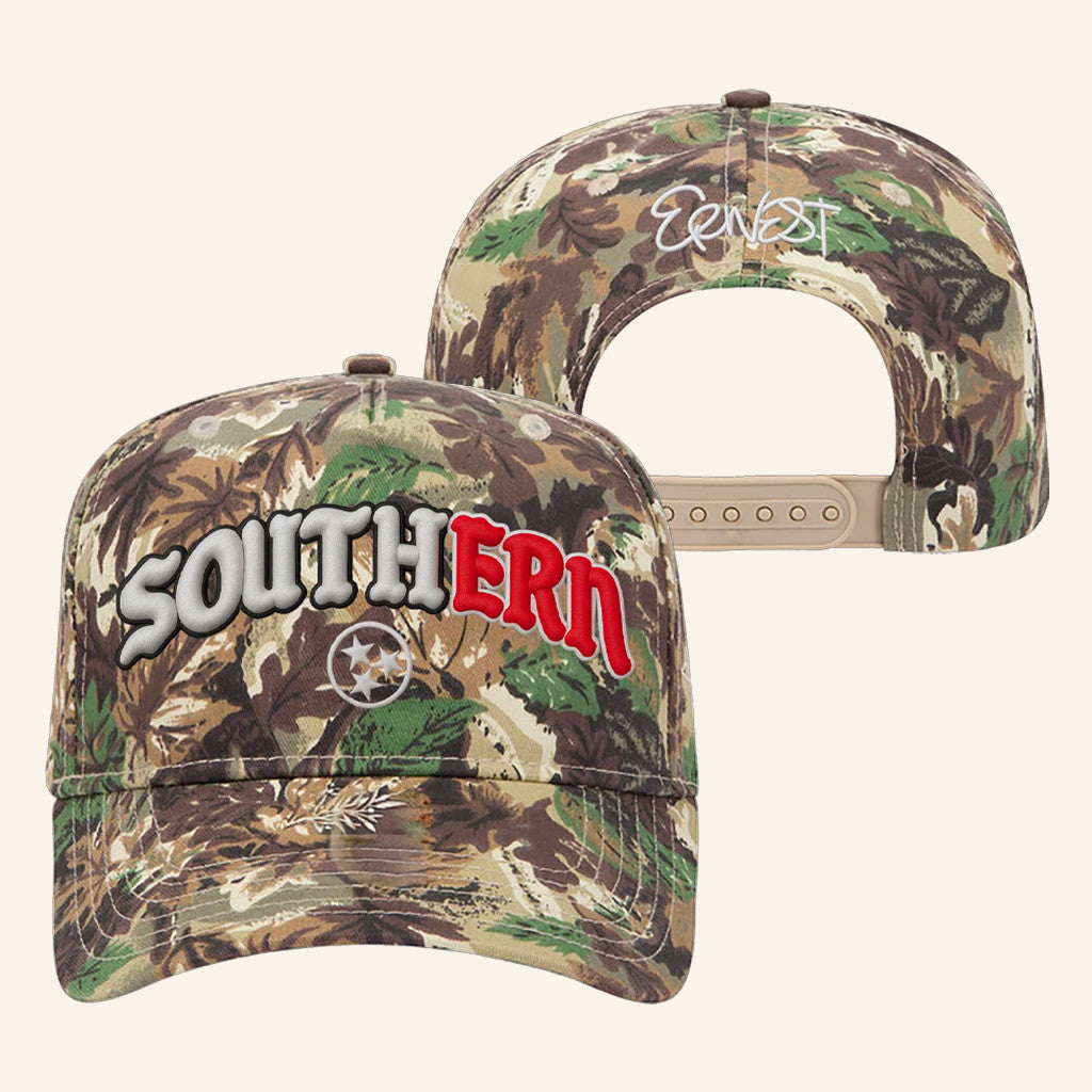 Ernest Official Merch Southern Camo Hat Gifts For Father - Rose Regae