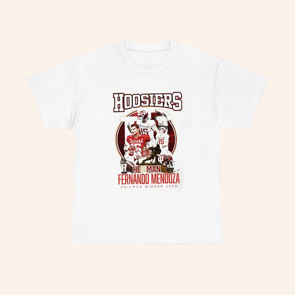 Fernando Mendoza Indiana Hoosiers He15man Winner 2025 T Shirt - Roseregae