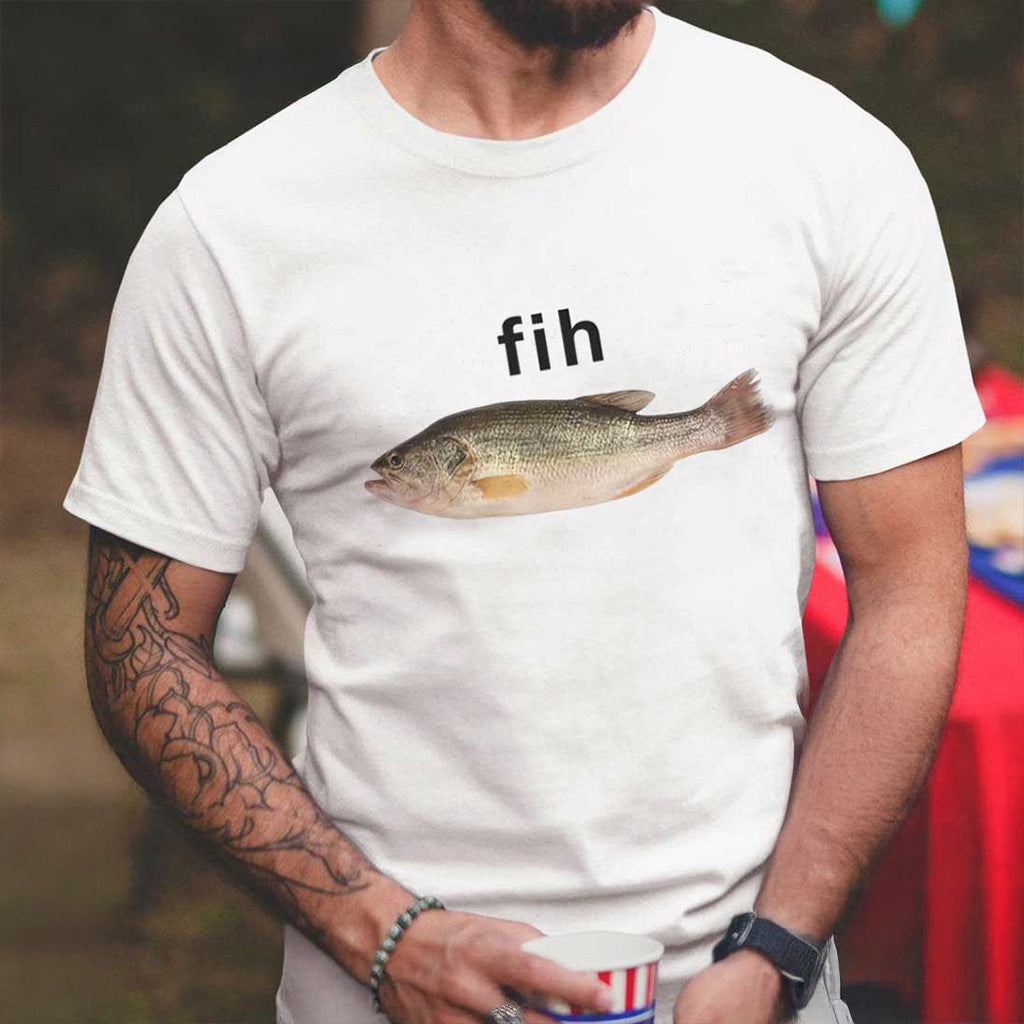 Fih Fish Funny Stupid Meme T-Shirt Christmas Gifts For Fish Lovers - Roseregae