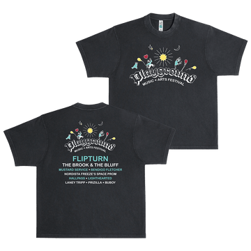 Flipturn Merch Playground 2025 Festival Flipturn T-Shirt Gifts For Rock Band Fans - Roseregae