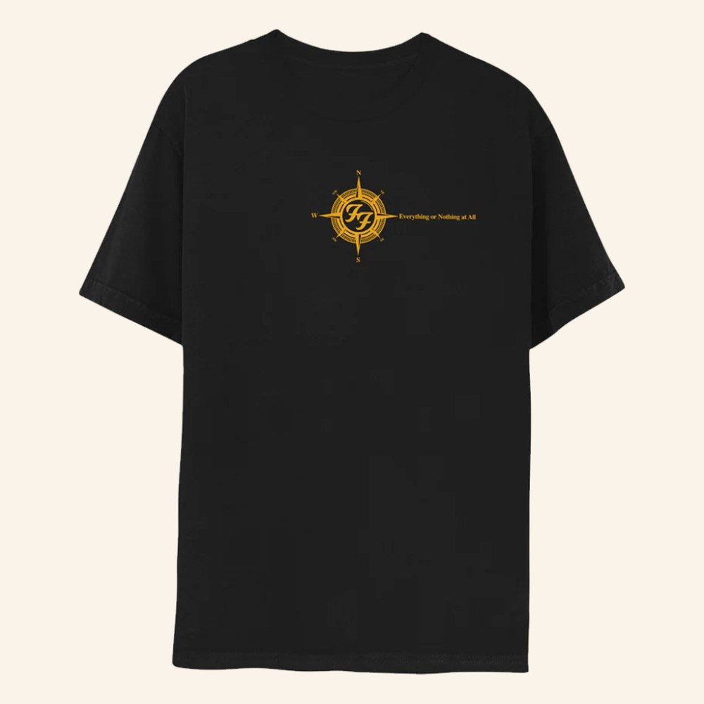 Foo Fighters Merch Compass T-Shirt Gift Ideas For Rock Music Lovers - Roseregae