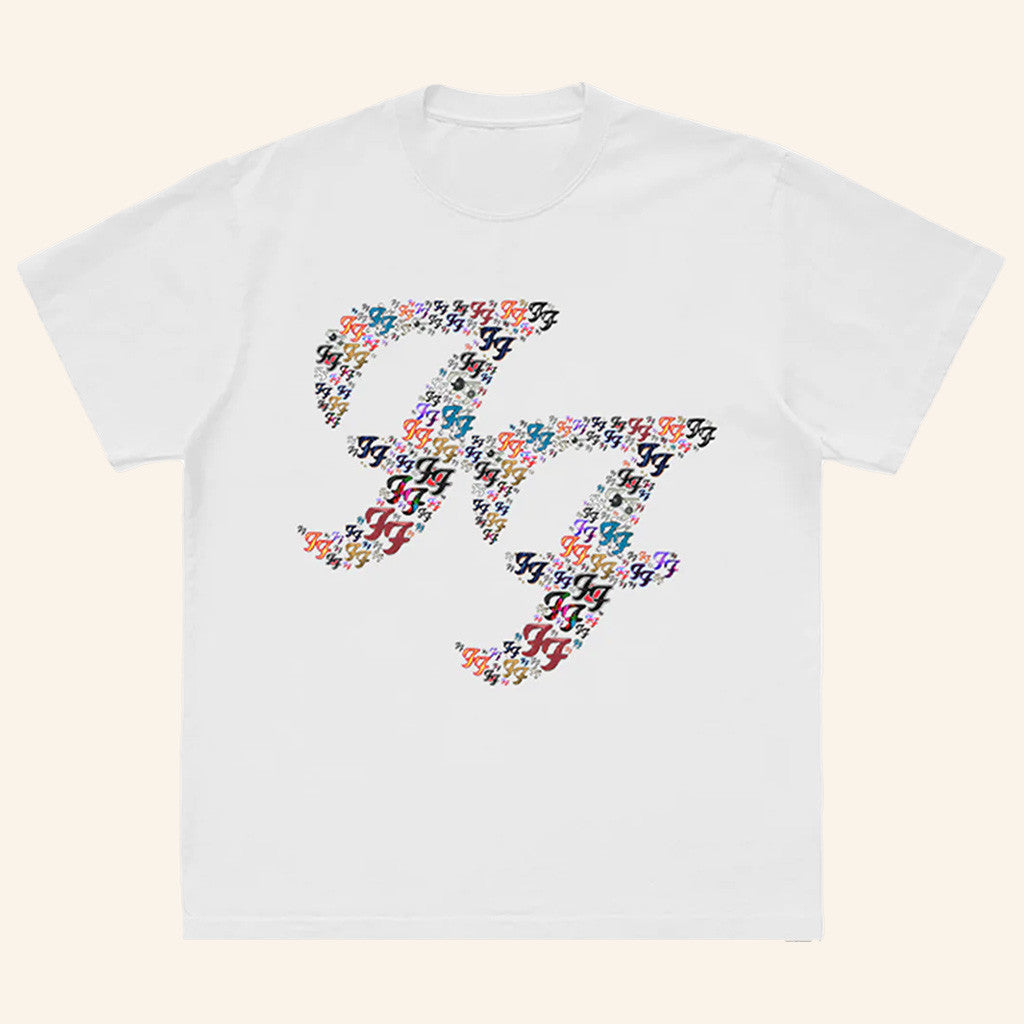 Foo Fighters Merch FF Repeat Logo T-Shirt Gift Ideas For Rock Lovers - Roseregae