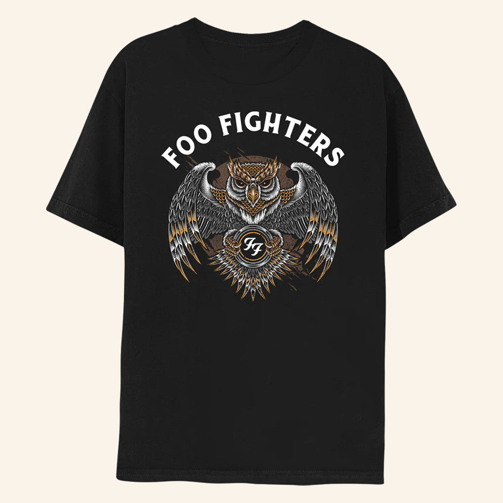 Foo Fighters Merch Foo Fighters Owl T-Shirt Gift Ideas For Rock Lovers - Roseregae